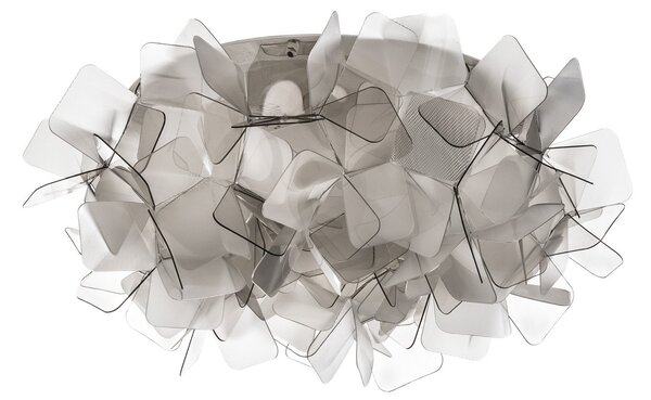 Plafoniera Slamp, Clizia, dimmerabile, Grigio, Soggiorno, Plastica, Design