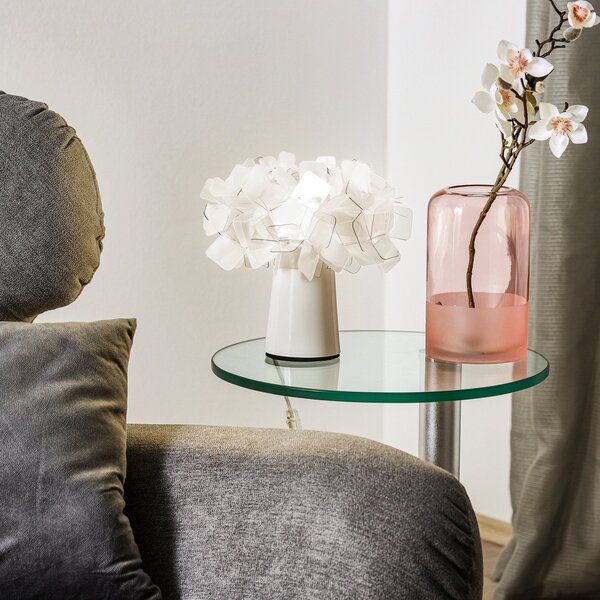 Lampade da tavolo Slamp, Clizia, Grigio, Soggiorno, Plastica, Design