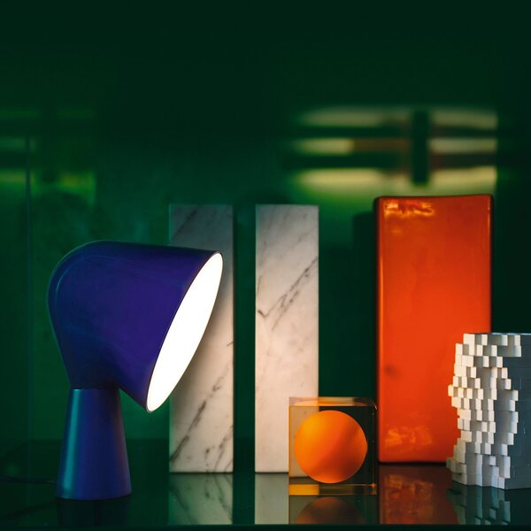 Lampade da tavolo Foscarini, Binic, Blu, Soggiorno, Plastica, Design