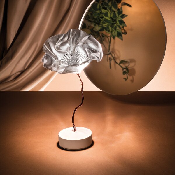 Lampade da tavolo Slamp, Lafleur, dimmerabile, Trasparente, Soggiorno, Plastica, Design