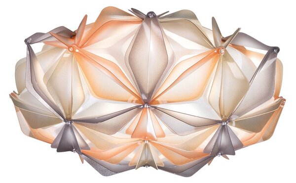 Plafoniera Slamp, La Vie M, dimmerabile, Beige, Soggiorno, Plastica, Design