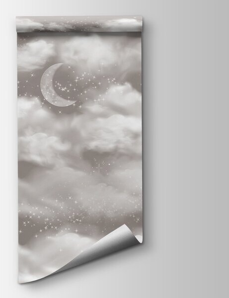 Carta da parati La luna nel cielo, Carta da parati Cielo, Carta da parati popolare, w02515 - Tapeko.it