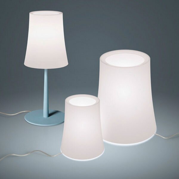 Lampade da tavolo Foscarini, Birdie Zero, Bianco, Soggiorno, Plastica, Design