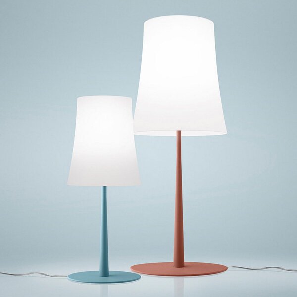 Lampade da tavolo Foscarini, Birdie Easy Grande, Rosso, Soggiorno, Metallo, Design