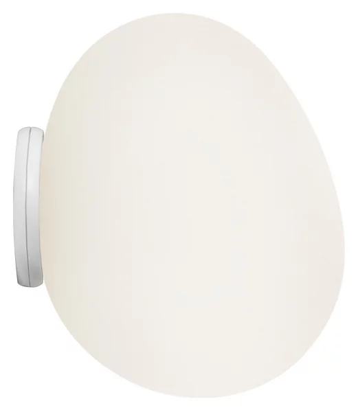 Applique da parete Foscarini, Gregg piccola, dimmerabile, Bianco, Bagno, Vetro, Design