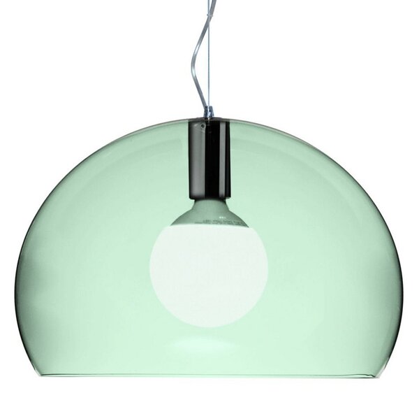 Lampada a sospensione Kartell, Small FL/Y, Verde, Soggiorno, Plastica, Design