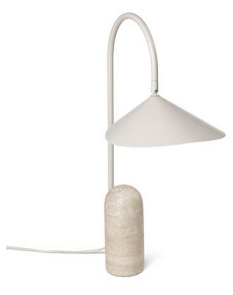 Lampade da tavolo ferm LIVING, Arum, Beige, Soggiorno, Marmo, Design