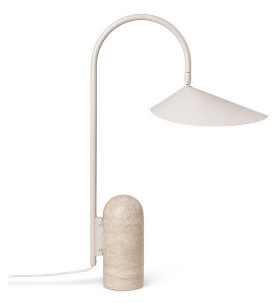 Lampade da tavolo ferm LIVING, Arum, Beige, Soggiorno, Marmo, Design