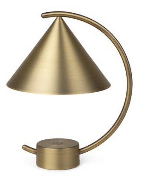 Lampade da tavolo ferm LIVING, Meridian, dimmerabile, Dorato / Ottone, Soggiorno, Metallo, Design