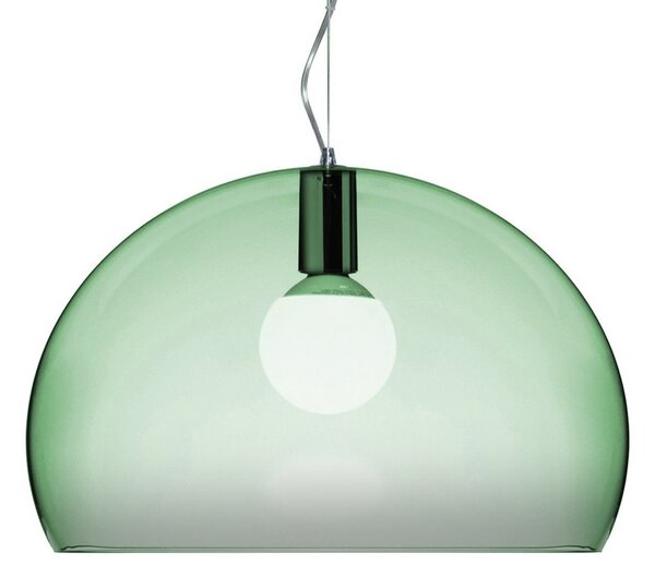 Lampada a sospensione Kartell, FL/Y, dimmerabile, Verde, Soggiorno, Plastica, Design