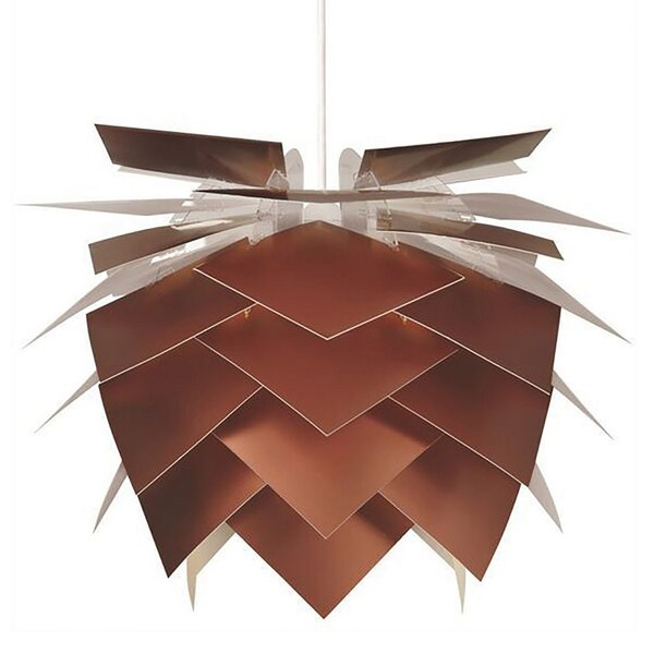 Lampada a sospensione Dyberg Larsen, Illumin Copper Look, dimmerabile, Rame, Soggiorno, Plastica, Design