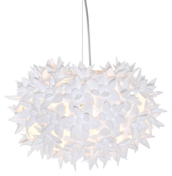 Lampada a sospensione Kartell, Bloom S2, Bianco, Soggiorno, Plastica, Design