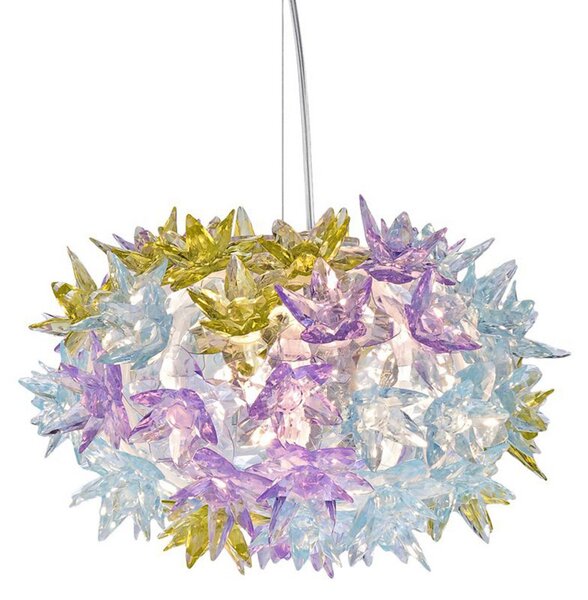 Lampada a sospensione Kartell, Bloom S2, Viola, Soggiorno, Plastica, Design