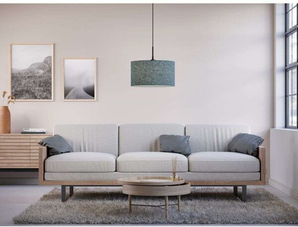 Lampada a sospensione Belid, Blu, Sala da pranzo, Tessuto / Tessile