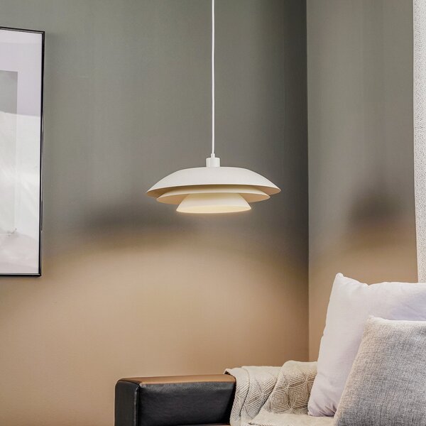 Lampada a sospensione Dyberg Larsen, DL45, dimmerabile, Bianco, Soggiorno, Metallo, Scandinavo