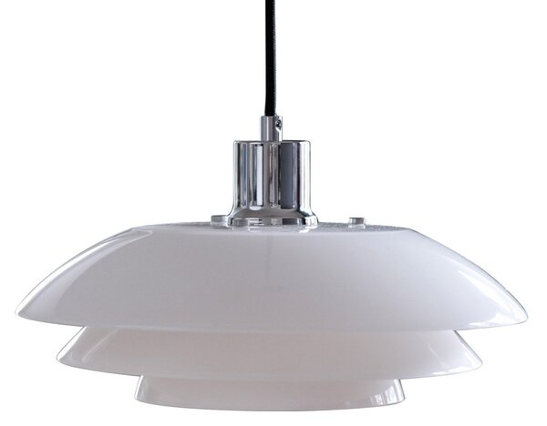 Lampada a sospensione Dyberg Larsen, DL31, dimmerabile, Bianco, Soggiorno, Vetro, Scandinavo