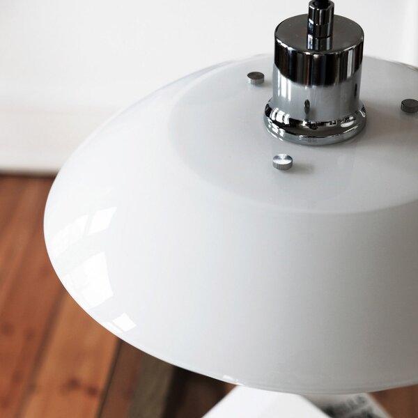 Lampada a sospensione Dyberg Larsen, DL31, dimmerabile, Bianco, Soggiorno, Vetro, Scandinavo
