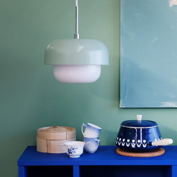 Lampada a sospensione Dyberg Larsen, Haipot, dimmerabile, Verde, Soggiorno, Metallo, Scandinavo