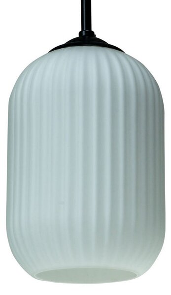 Lampada a sospensione Dyberg Larsen, Riflet, dimmerabile, Bianco, Soggiorno, Vetro