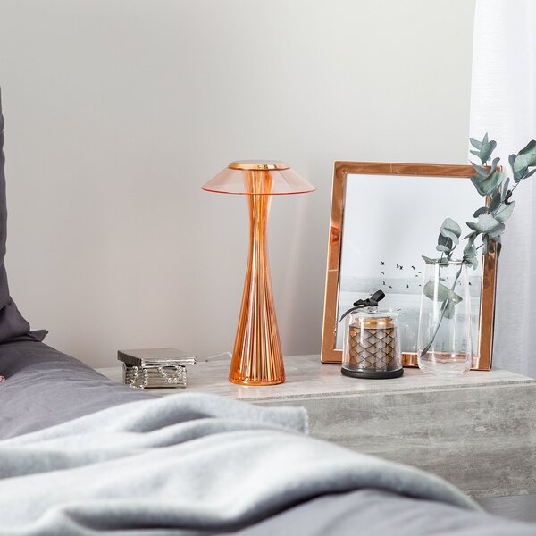 Lampade da tavolo Kartell, Space, Rame, Soggiorno, Plastica, Design