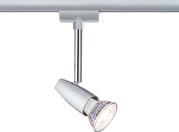 Plafoniera Paulmann, URail Barelli, dimmerabile, Grigio, Soggiorno, Metallo, Moderno
