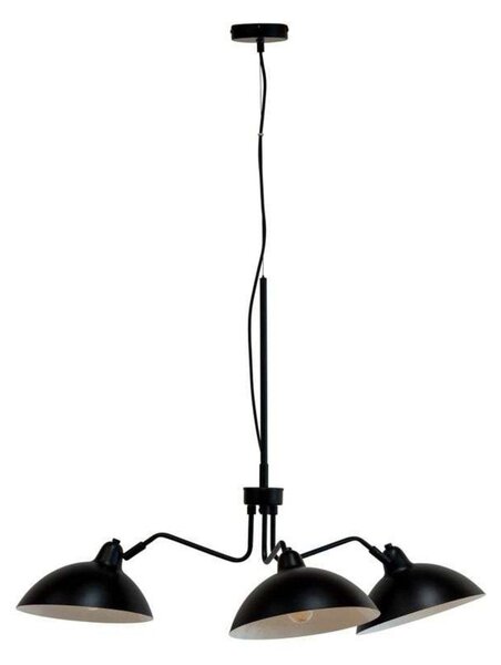Lampada a sospensione Dyberg Larsen, Futura 3, dimmerabile, Nero, Soggiorno, Metallo, Scandinavo
