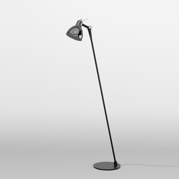 Lampada da terra Rotaliana, Luxy F0 Glam, Nero, Soggiorno, Metallo, Design