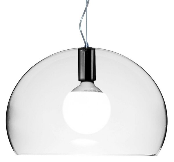 Lampada a sospensione Kartell, Small FL/Y, Trasparente, Soggiorno, Plastica, Design