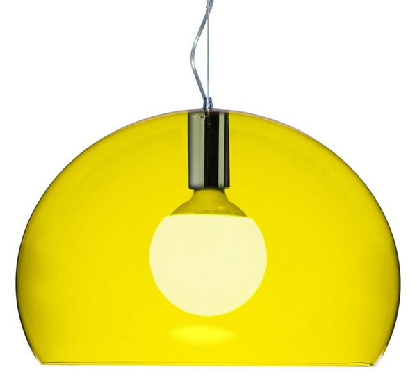 Lampada a sospensione Kartell, Small FL/Y, Giallo, Soggiorno, Plastica, Design