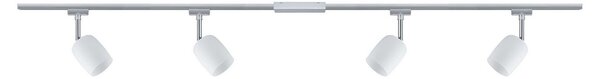 Plafoniera Paulmann, URail Blossom, dimmerabile, Metallizzato, Soggiorno, Vetro, Moderno