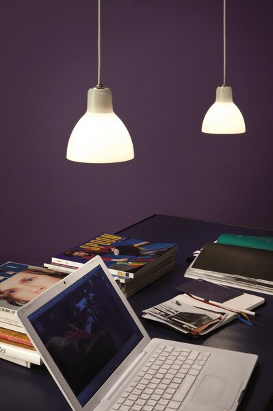 Lampada a sospensione Rotaliana, Rosso, Sala da pranzo, Metallo