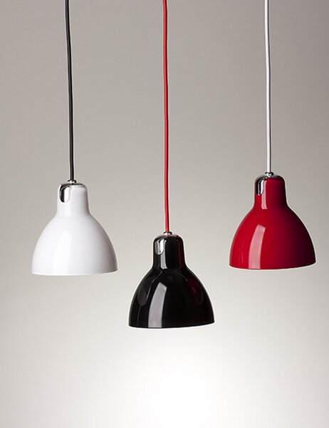 Lampada a sospensione Rotaliana, Nero, Sala da pranzo, Metallo