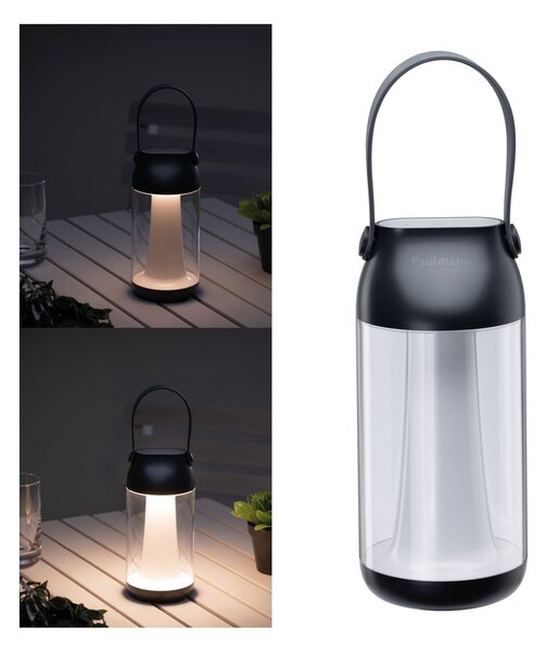 Lampade da esterno Paulmann, Capulino, dimmerabile, Nero, Plastica, Moderno