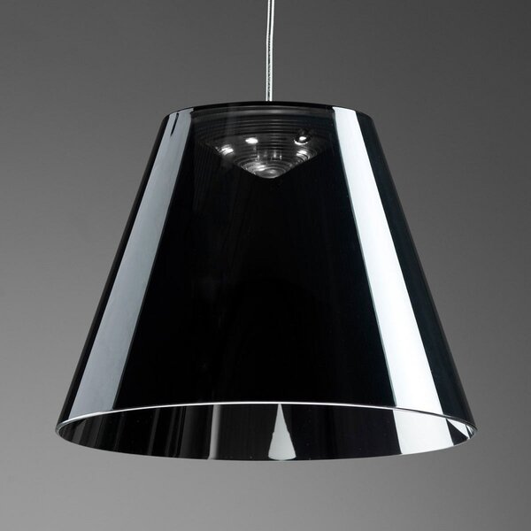 Lampada a sospensione Rotaliana, Dina, Nero, Soggiorno, Plastica, Design