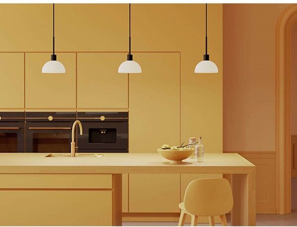 Lampada a sospensione Herstal, Bianco, Sala da pranzo, Metallo