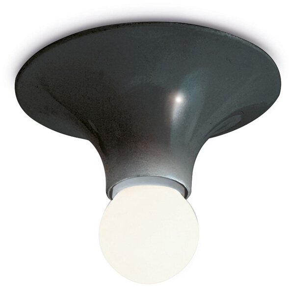 Plafoniera Artemide, Teti, dimmerabile, Nero, Soggiorno, Plastica, Design