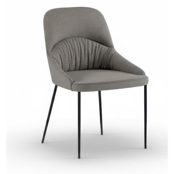 Sedia In Tessuto Easy Clean telaio metallo Modello GINEVRA Dimensioni 54x63x h89 cm - Peso 8 kg comfort assoluto colore Grigio Chiaro
