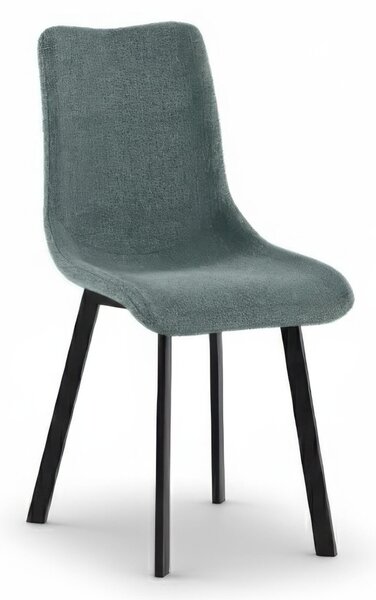 Sedia In Tessuto Easy Clean telaio metallo Modello IRIS Dimensioni 45x56x h 86 cm - Peso 5,5 colore Acquamarina