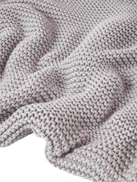 Coperta lavorata a maglia in cotone organico Adalyn