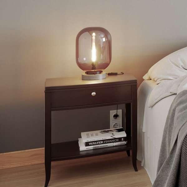 Lampade da tavolo By Rydéns, Leola, Grigio, Soggiorno, Vetro