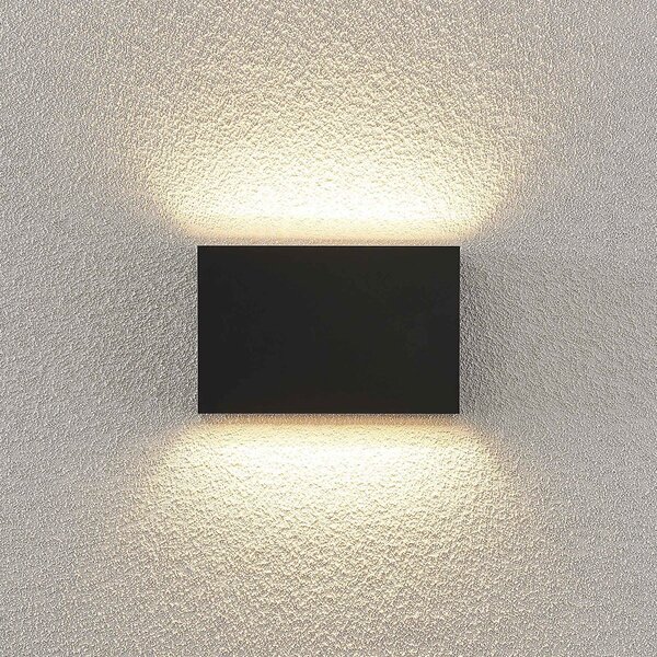 Lampade da esterno Lindby, Jarte, Nero, Balcone, Plastica, Moderno
