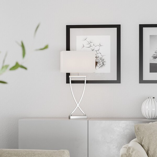 Lampade da tavolo By Rydéns, Omega, Metallizzato, Soggiorno, Tessuto / Tessile, Moderno