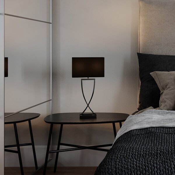 Lampade da tavolo By Rydéns, Omega, Metallizzato, Soggiorno, Tessuto / Tessile, Moderno