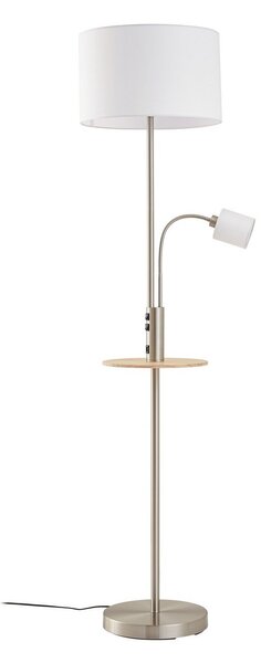 Lampada da terra Lindby, Aovan, Grigio, Soggiorno, Metallo, Moderno