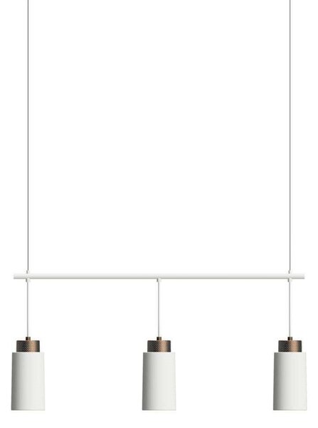 Lampada a sospensione Herstal, Bianco, Soggiorno, Metallo