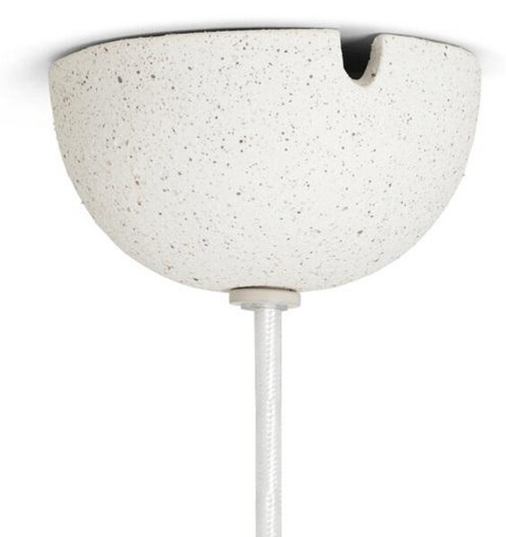Lampada a sospensione ferm LIVING, Speckle, dimmerabile, Bianco, Soggiorno, Ceramica, Design