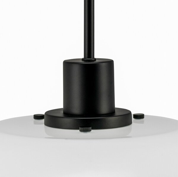 Lampada a sospensione Dyberg Larsen, DL31, dimmerabile, Bianco, Soggiorno, Vetro, Scandinavo