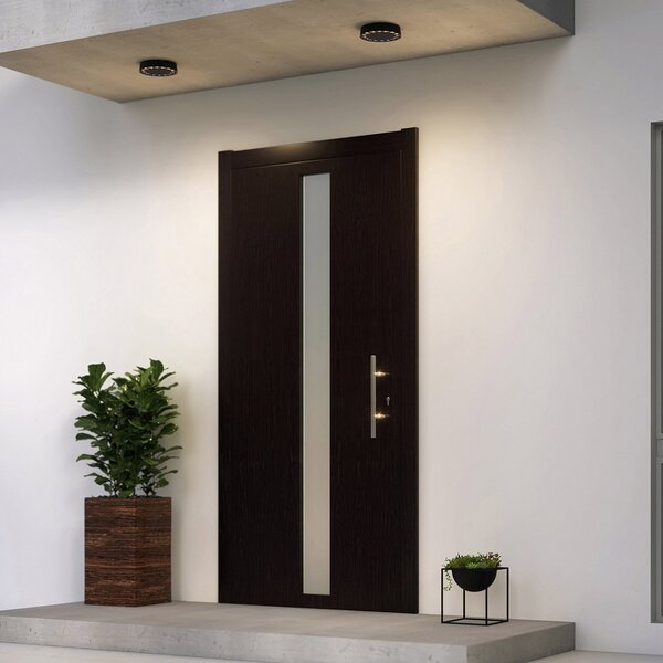 Plafoniera Lucande, Kelissa, Nero, Bagno, Metallo, Moderno