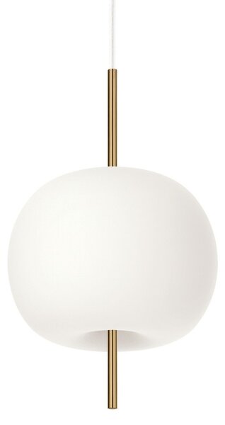 Lampada a sospensione kdln, KUSHI 16, dimmerabile, Bianco, Soggiorno, Vetro, Design