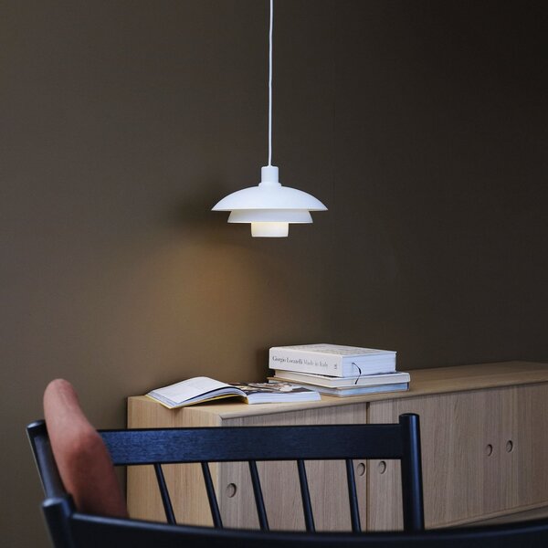 Lampada a sospensione Dyberg Larsen, Morph, dimmerabile, Bianco, Soggiorno, Metallo, Design